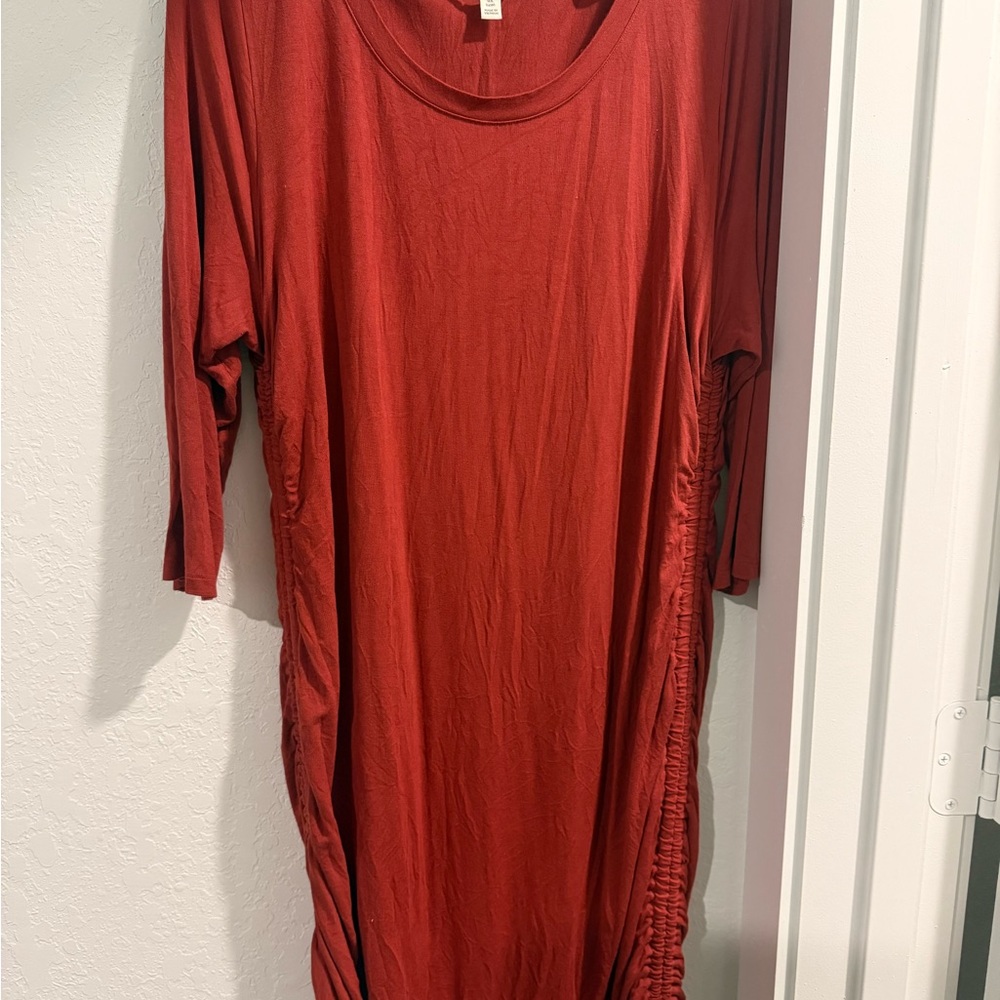 Terra & Sky Vibrant Red Top